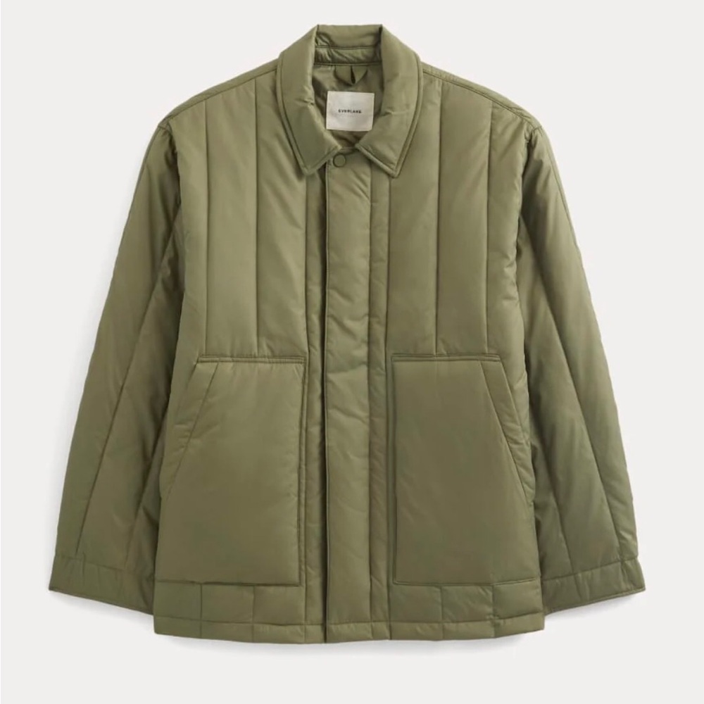 NWT EVERLANE Renew Vertical Quilted Jacket PrimaLoft Lichen Green Men’s XXL